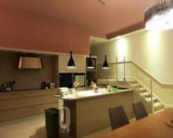 Large painted kitchen in Bath